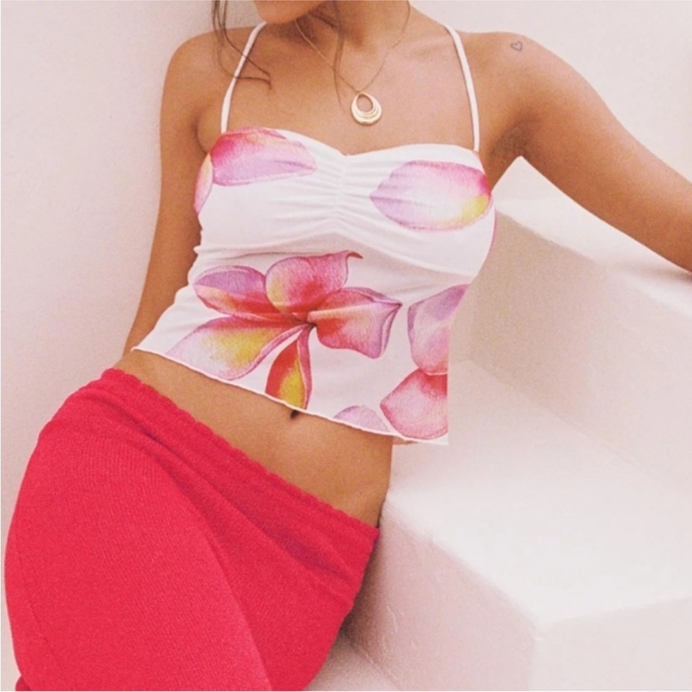 Princess Polly PALLADINO HALTER TOP FLORAL / MULTI